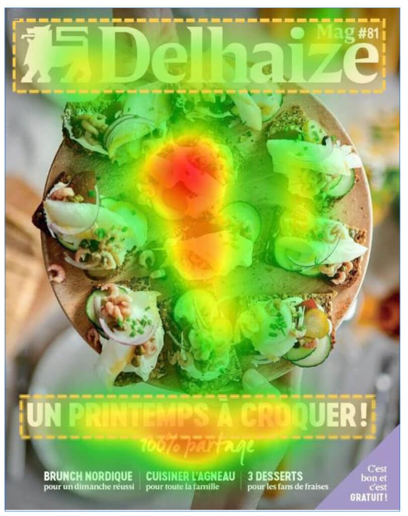 eye tracking Delhaize magazine