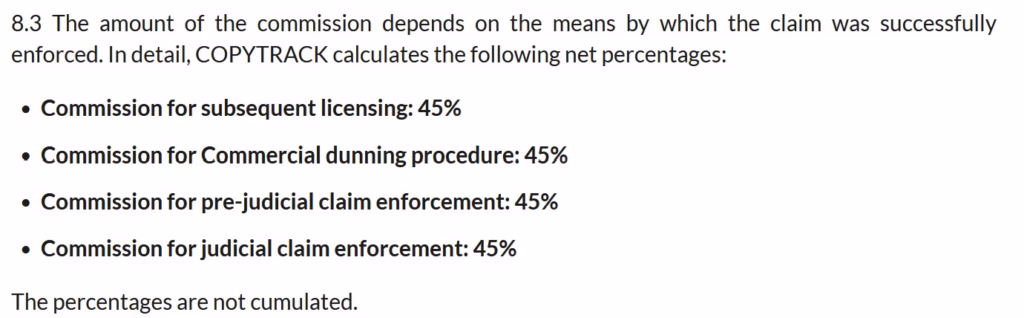 commission copytrack