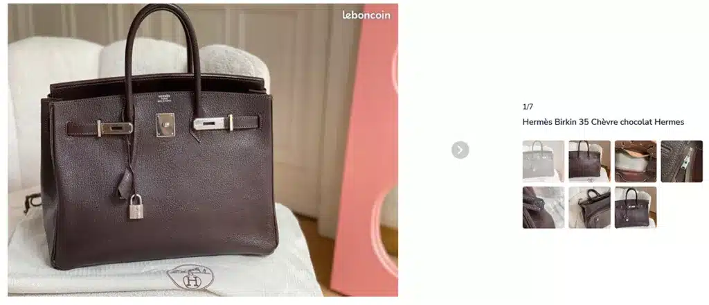 Hermes Birkin 35 Leboncoin generative KI Online-Empfehlungen