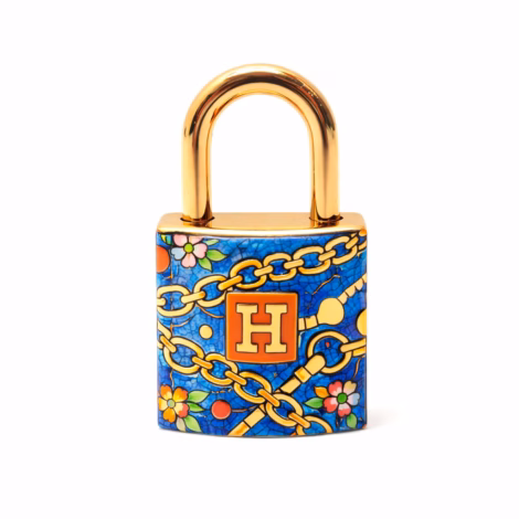 lucchetto per borsa Hermès Birkin realizzato in partnership con la Manufacture des Émaux de Longwy