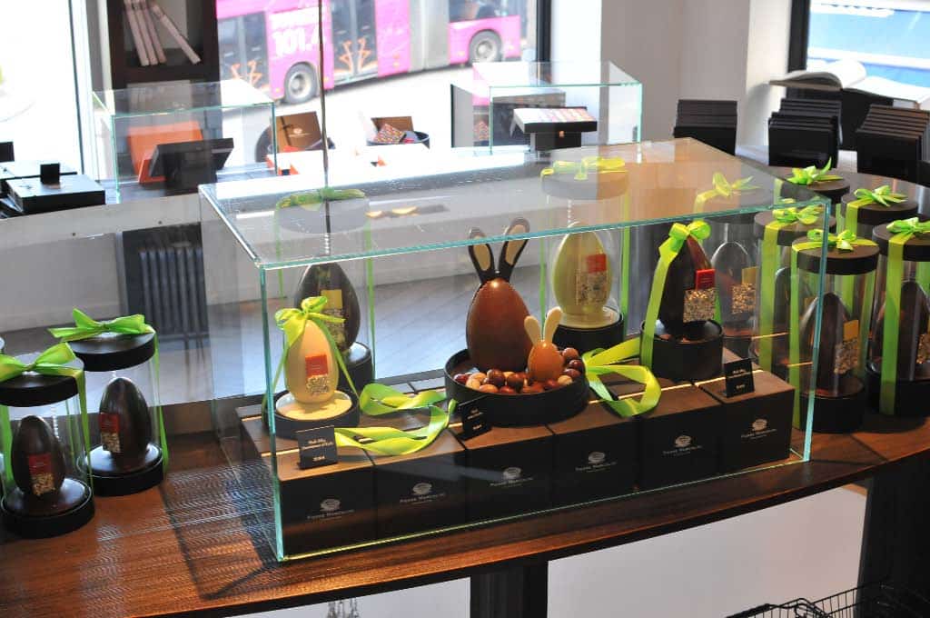 chocolat de Pâques dans la boutique Pierre Marcolini
