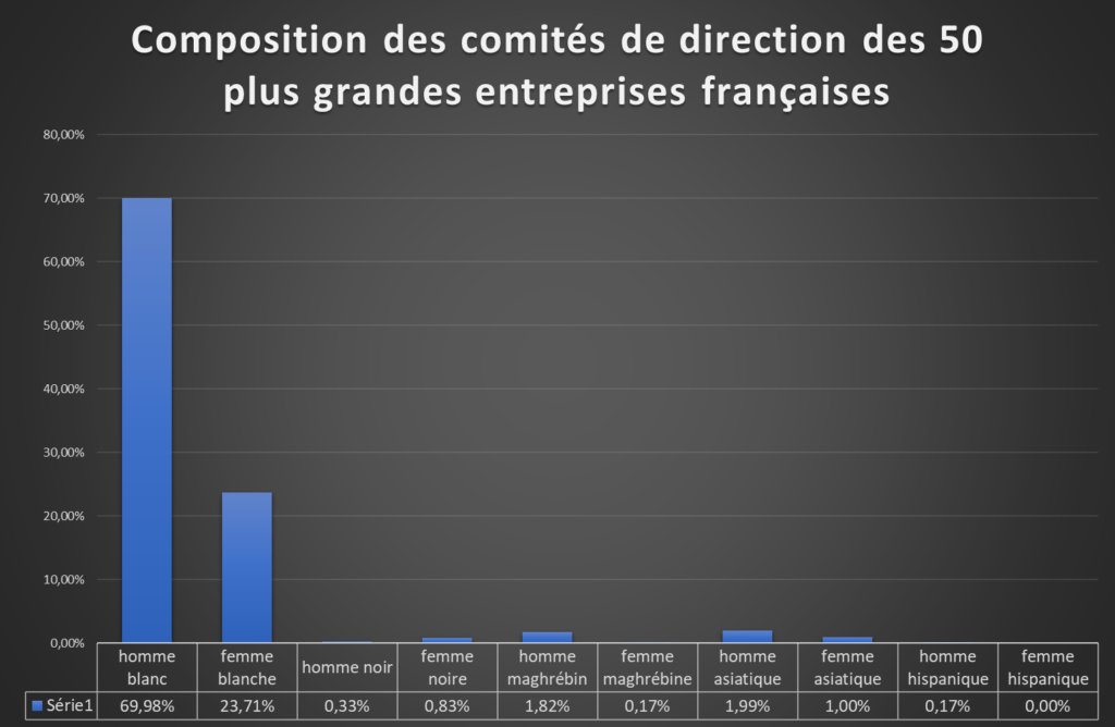 Composition des comités de direction des 50 plus grandes entreprises françaises 