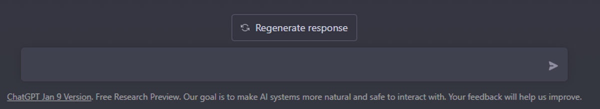 regenerate response with chatGPT